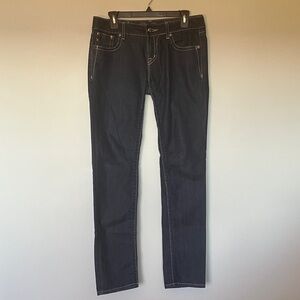 Miss Me Skinny Dark Blue Denim Jeans Size 30